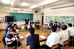 授業後に行われた研究協議会