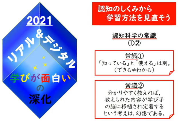 常識①「知っている」と「使える」は別。(できる≠わかる)常識②分かりやすく教えれば、教えられた内容が学び手の脳に移植され定着するという考えは、幻想である。