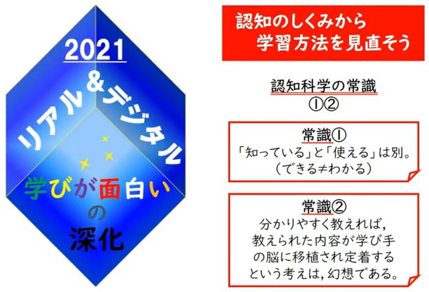 常識①「知っている」と「使える」は別。（できる≠わかる）常識②分かりやすく教えれば、教えられた内容が学び手の脳に移植され定着するという考えは、幻想である。