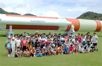 自然の中で宇宙や地球について学ぶ日本宇宙少年団、種子島スペースキャンプ