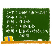 外国から来たもの探し【国際社会】［小６・社会科］