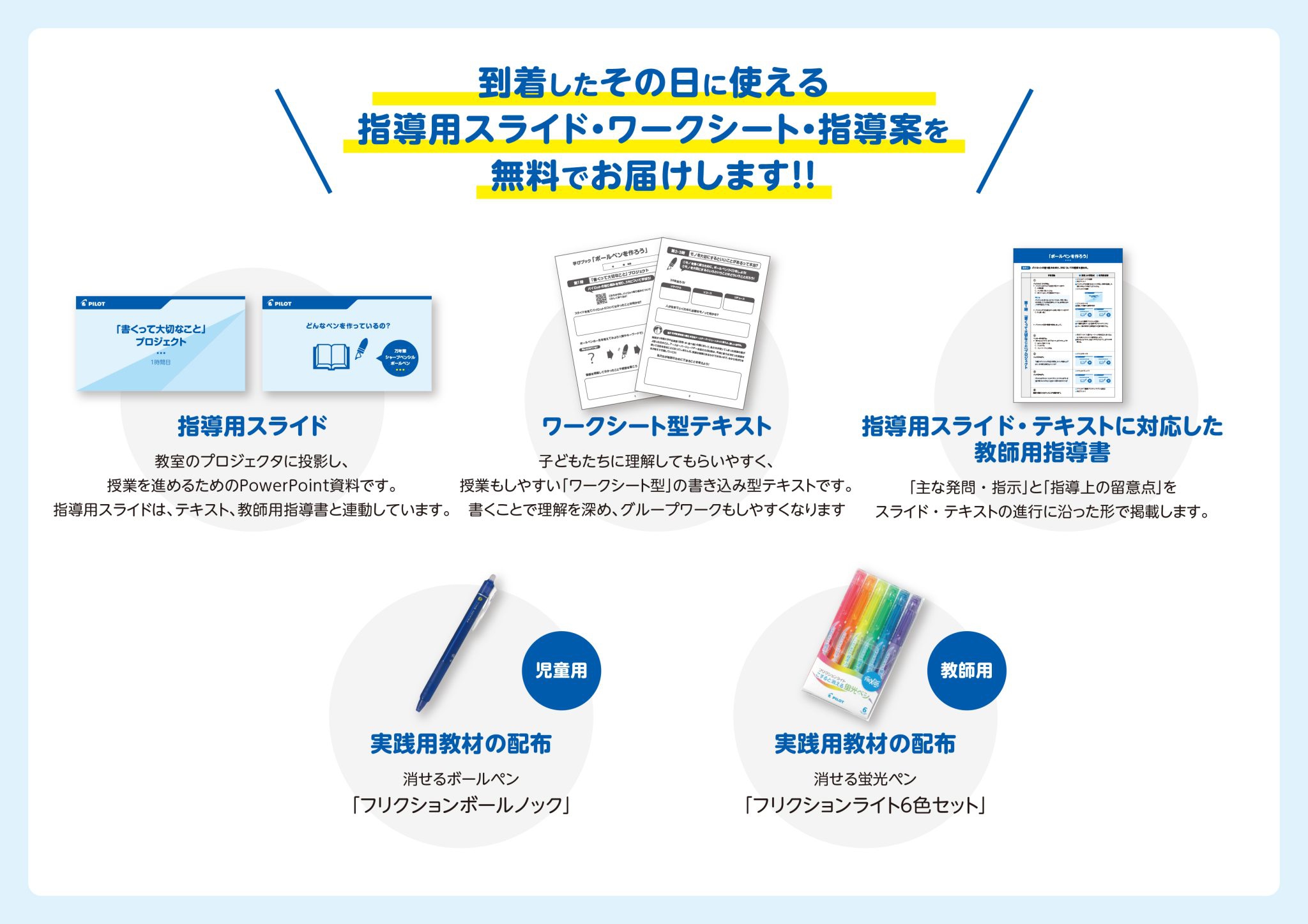 手書きの魅力を見直す体験授業「書くって大切なこと」プロジェクト日文教プロジェクト紹介vol.3　パイロット