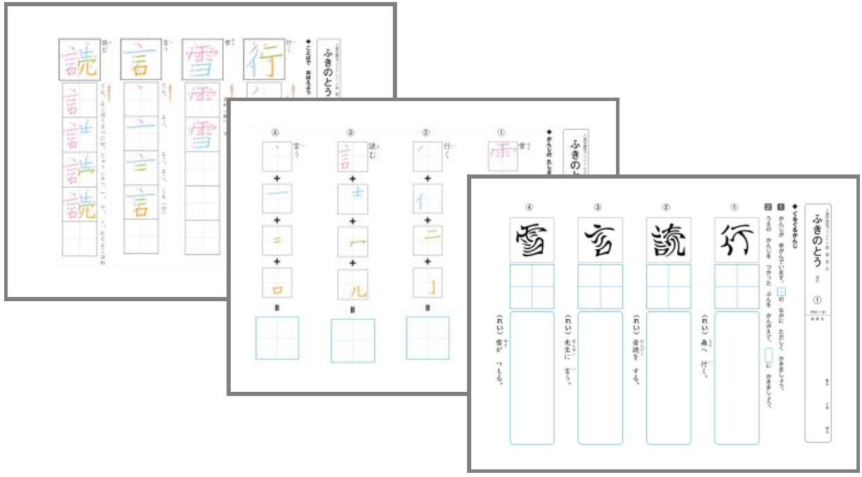 認知特性別読み書き支援～プレ漢字プリント活用事例