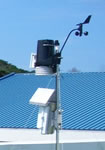 屋上に設置した インターネット 百葉箱