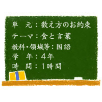 数え方のお約束【食と言葉】［小４・国語］