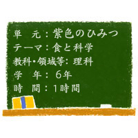 紫色のひみつ【食と科学】［小６・理科］