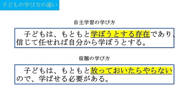 やらされている感の宿題から やっている感の自主勉強 自主学習へ 教育つれづれ日誌 学びの場 Com