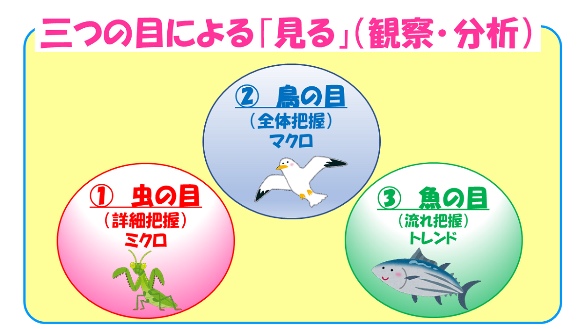 教師の五感を磨く 見る目を磨きたい 虫の目 鳥の目 魚の目 ３つの目で授業を見る 創る 後編 教育つれづれ日誌 学びの場 Com